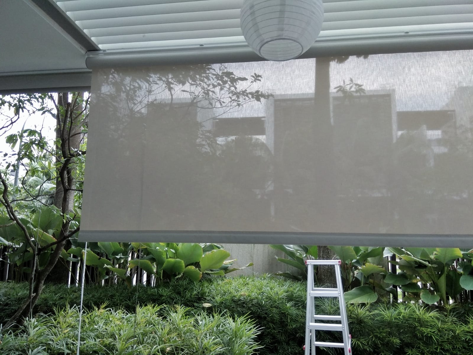 This is a Picture of Outdoor roller blinds-Singapore landed house-Sunrise drive